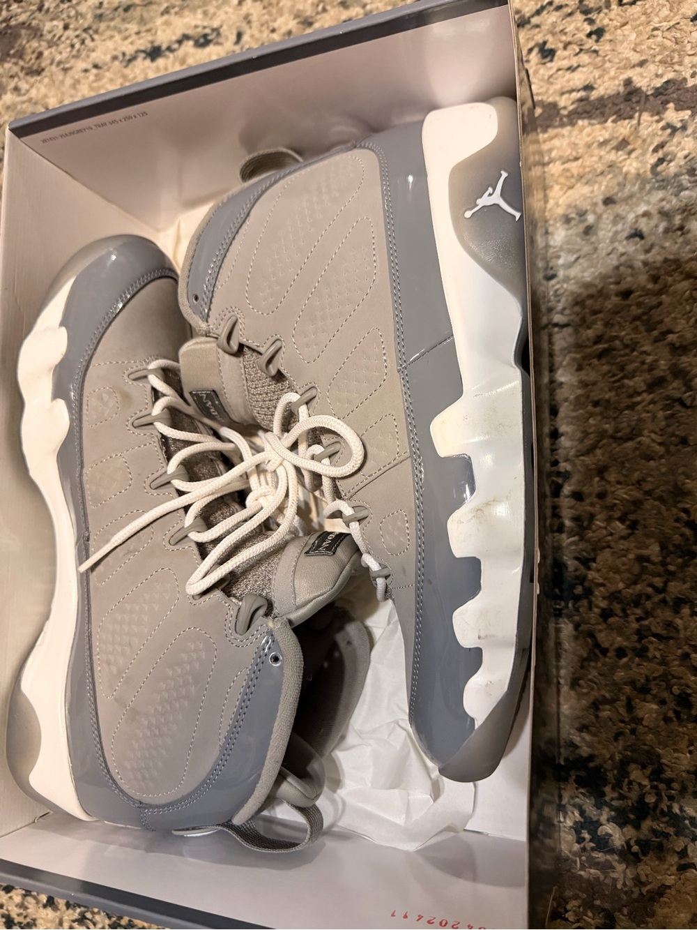 jordan retro 9 cool grey size 10.5